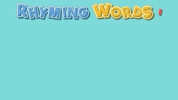 Colorful animation introduces rhyming words with engaging visuals and text, enhancing learning through dynamic transitions and playful design video