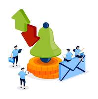 Email alerts for business improvement vector