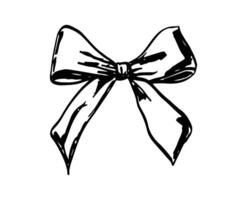 Vintage Coquette Hand-Drawn Ribbon Illustration vector