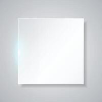 White banner design. Square banner with soft light. vector
