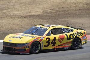 NASCAR Cup Series driver Todd Gilliland (34) navigates around Turn 4 at Sonoma Raceway. editorial_image