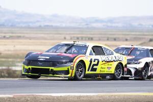 NASCAR Cup Series driver Ryan Blaney (12) navigates around Turn 2 at Sonoma Raceway. editorial_image