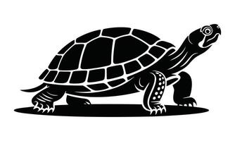 Ocean turtle silhouette design vector