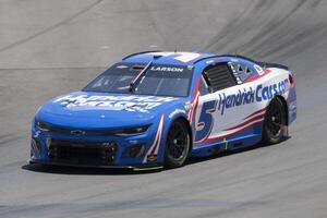 NASCAR Cup Series driver Kyle Larson (5) navigates around Turn 4 at Sonoma Raceway. editorial_image