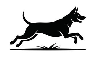 Dog silhouette design element silhouette vector