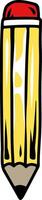 Classic Yellow Pencil vector