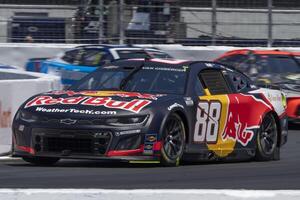 NASCAR Cup Series driver Shane van Gisbergen (88) navigates around Turn 11 at Sonoma Raceway. editorial_image