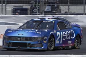 NASCAR Cup Series driver Josh Berry (21) navigates around Turn 11 at Sonoma Raceway. editorial_image