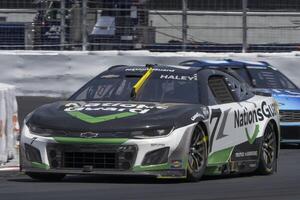 NASCAR Cup Series driver Justin Haley (7) navigates around Turn 11 at Sonoma Raceway. editorial_image