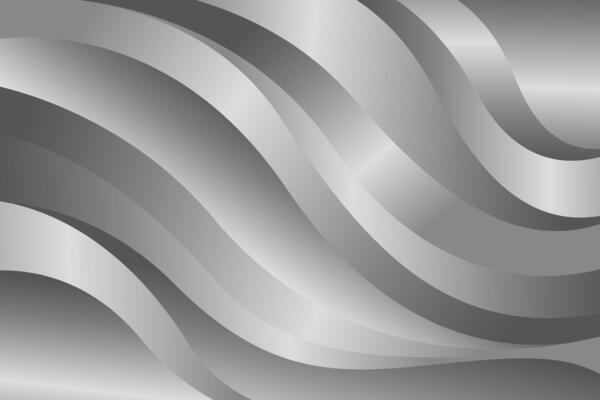 Elegant abstract silver metallic background. Luxurious wave design. Suitable for templates, banners, covers, sales, business, events, awards, websites, pages, and more