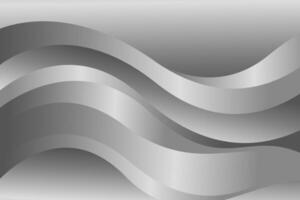 Elegant abstract silver metallic background. Luxurious wave design vector