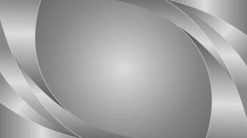 Minimalist silver metallic curve background, wallpaper vector