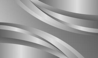 Abstract silver metallic curve background, wallpaper vector