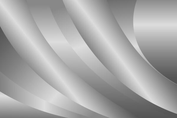 Simple Abstract silver curve background, metallic banner design