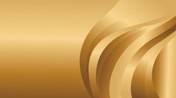 Golden metallic abstract wallpaper for banner and template vector
