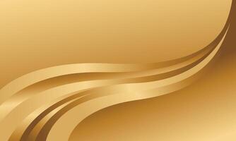 Abstract golden metallic background with luxurious wave design. Suitable for templates, banners, covers, sales, business, events, awards, websites, landing pages, and more vector