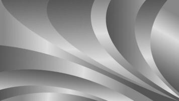 Abstract elegant silver curve background, metallic design style vector