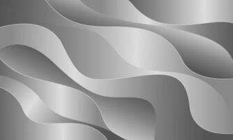 Abstract silver metallic background. Luxurious wave design. Suitable for templates, banners, covers, sales, business, events, awards, websites, pages, and more vector
