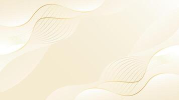 Abstract smooth beige luxury wave background, design vector