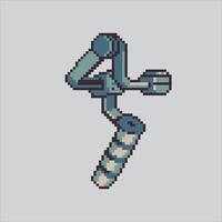 Pixel art illustration Camera Stabilizer. Pixelated Camera Equipment. Camera Stabilizer Equipment Icon pixelated for the pixel art game and icon for website and game. old school retro. vector