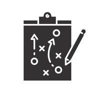 infographics on blackboard, strategy management business icon, data process growth, flat illustration vector