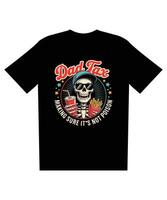 Dad Tax t-shirt with skeleton design vector