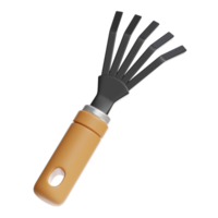 3d garden rake icon png