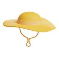 3d hat gardening icon png