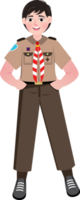 Scout Boy Showing Confidence During Activity png