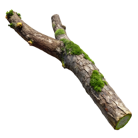 A tree branch with moss on it png