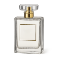 Luxury Perfume Glass Bottle Mockup with Elegant Shape Sharp Details and Subtle Shadows for Branding png