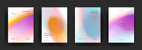 Colorful creative design templates vector