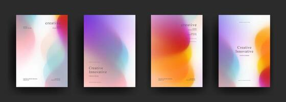 Creative abstract cover designs vector