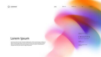 Colorful design of a creative website vector