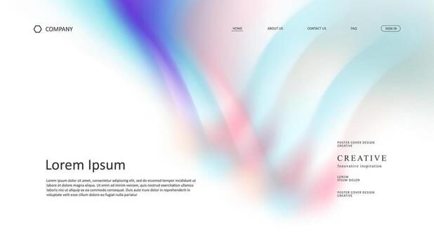 Colorful abstract design for web vector