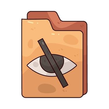 private access folder vector