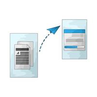 uploading file illustration vector