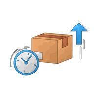 pending delivery illustration vector