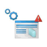 web risk illustration vector