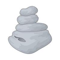 Yoga zen stone vector