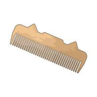 beige comb illustration vector