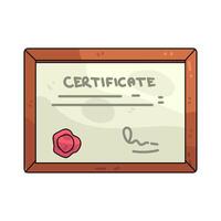 certificate in frame vector