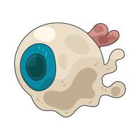 illustration of an Halloween eyeball vector