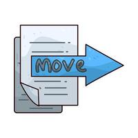 file move illustration vector