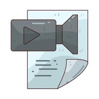 videography file illustration vector