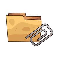 folder attachment illustration vector