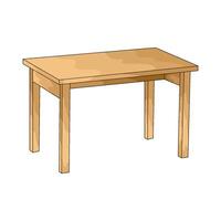 Wooden table illustration vector