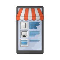 electronic product on marketplace vector