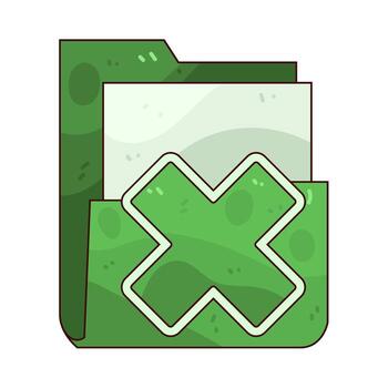 sobresalir carpeta ilustración vector