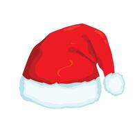red santoclaus hat illustration vector